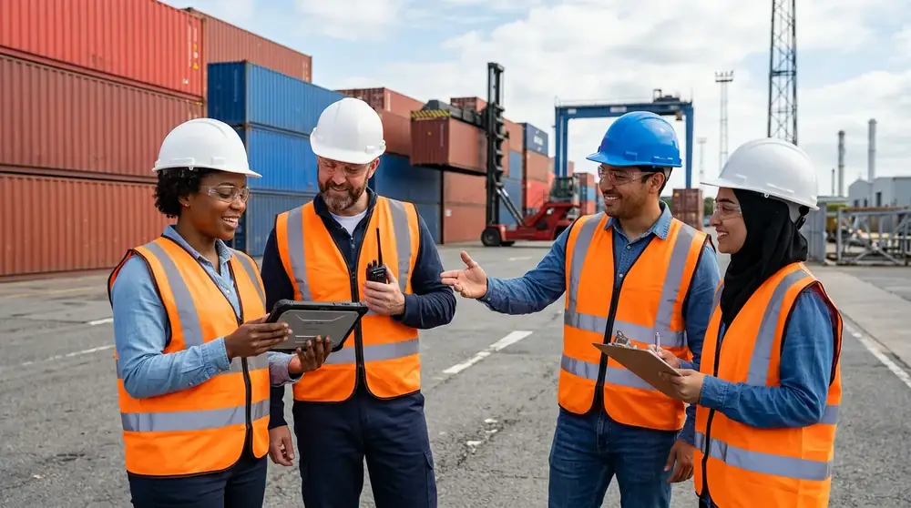 KDX operations team at a container terminal